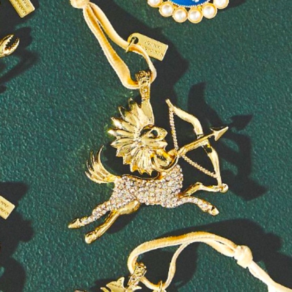 Pave‎ Crystal & Gold Ornaments